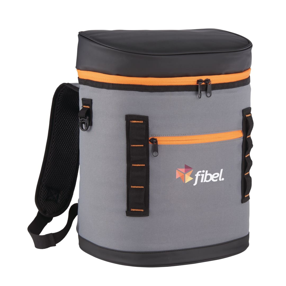 Orange 20 Can Backpack Cooler