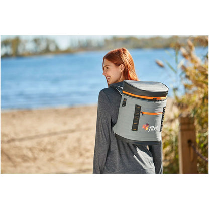 Orange 20 Can Backpack Cooler