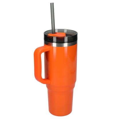 Orange Thor 40oz Straw Tumbler plain