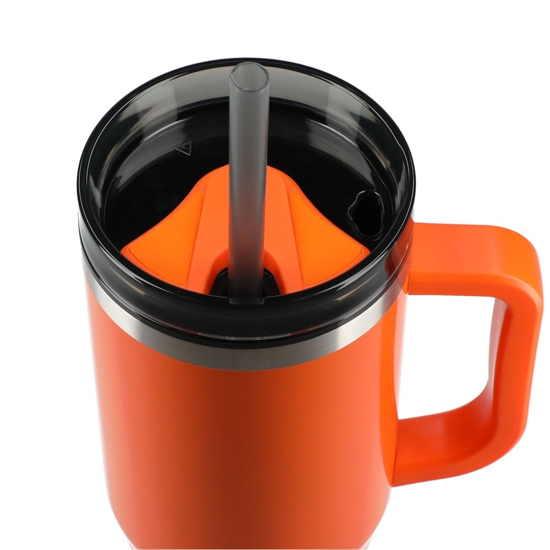 Orange Thor 40oz Straw Tumbler plain