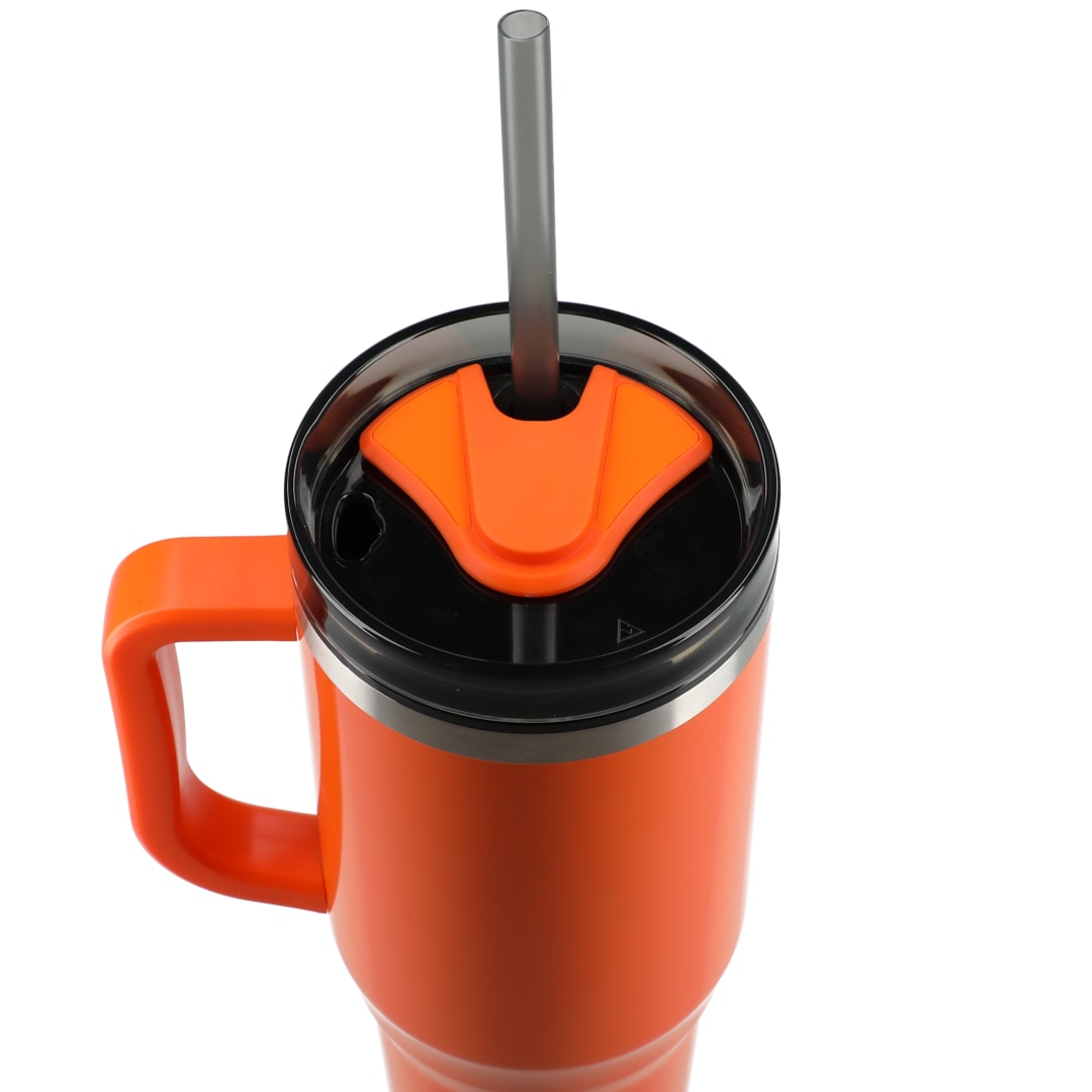 Orange Thor 40oz Straw Tumbler plain