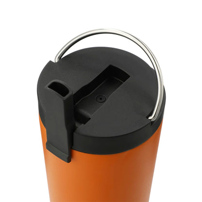Orange Thor Copper Insulated Tumbler 24oz Flip Straw Lid