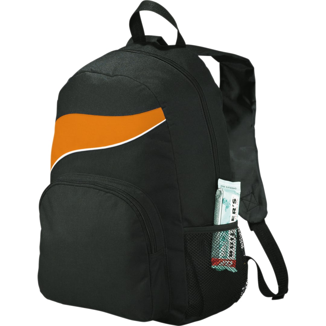 Orange Tornado Deluxe Backpack plain
