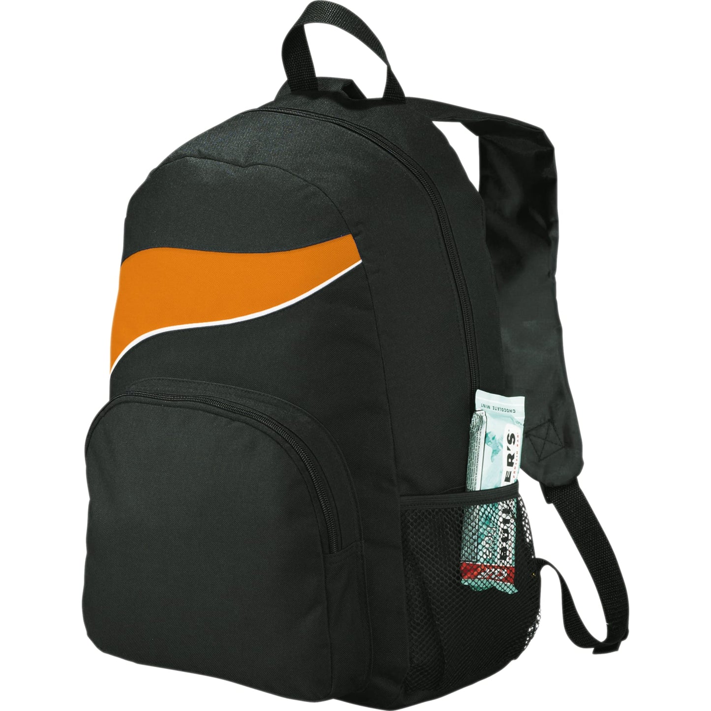 Orange Tornado Deluxe Backpack plain