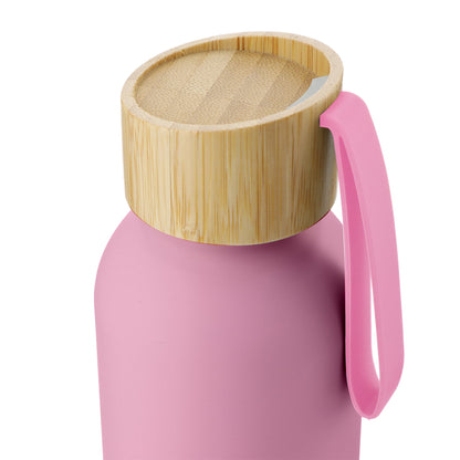 Pink FSC®100% Bamboo lid Ryze 22oz Aluminum Bottle