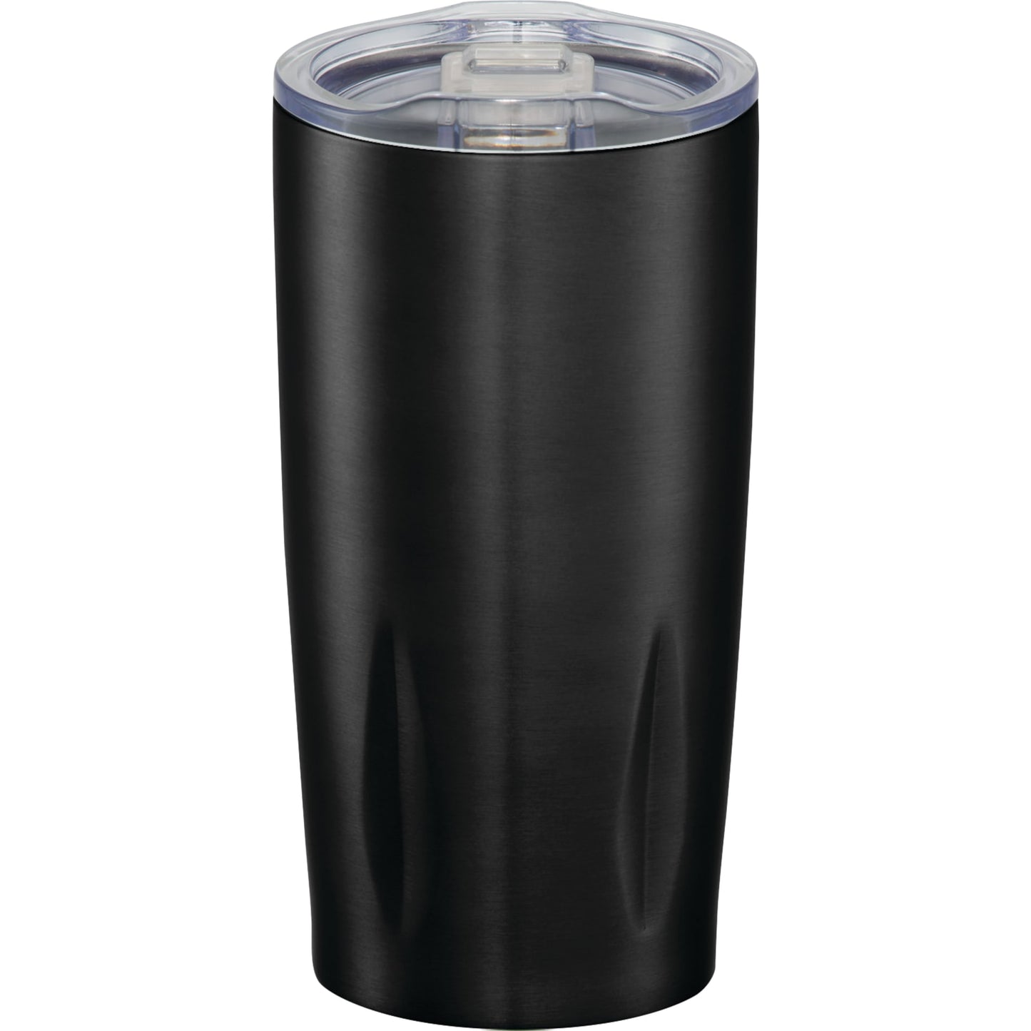 Rear View of Black Adrian Vacuum Tumbler 20oz plain