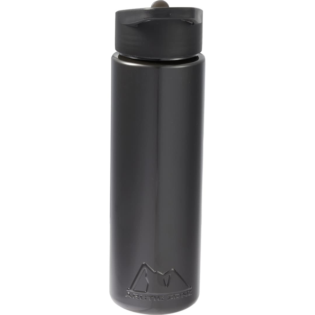Rear View of Black Arctic Zone Tritan Renew  Metalike Bottle 28oz