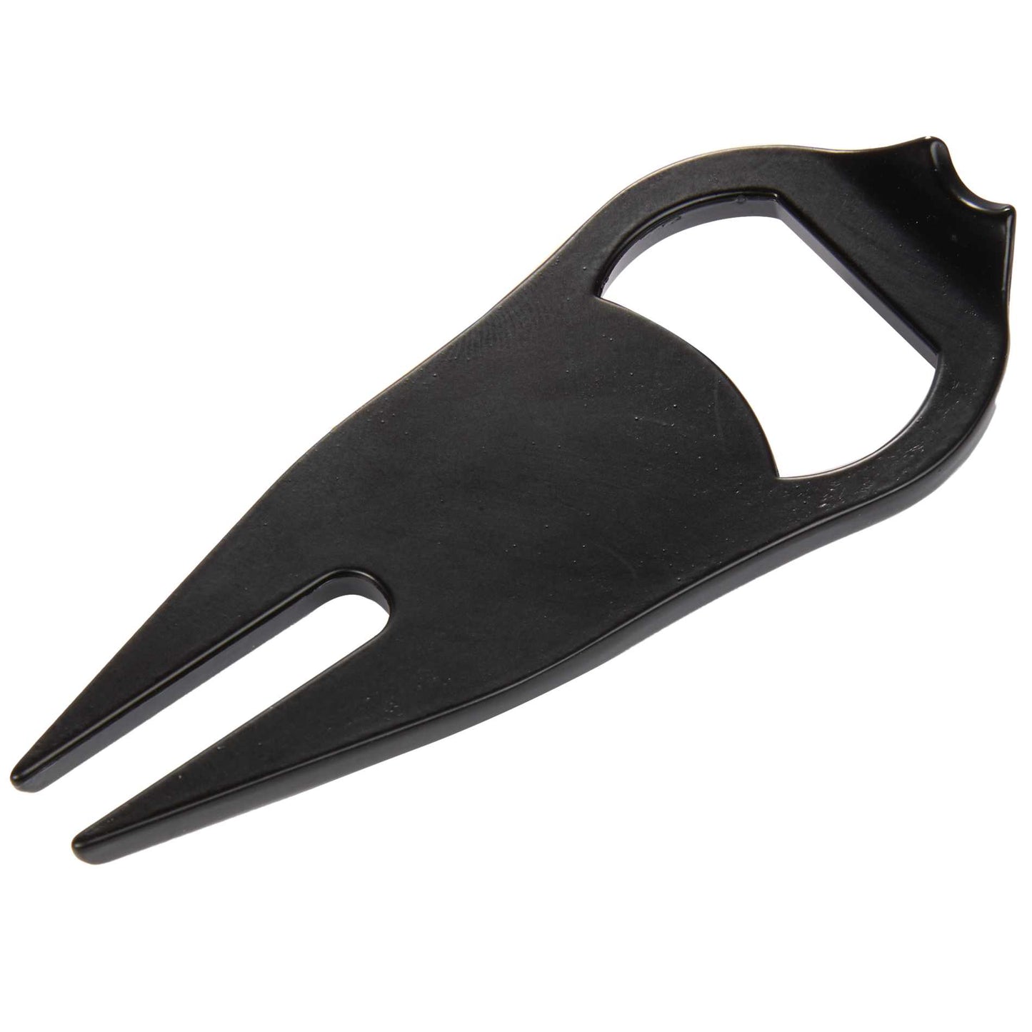 Rear View of Black Bottle Opener Divot Tool with Ball Marker plain