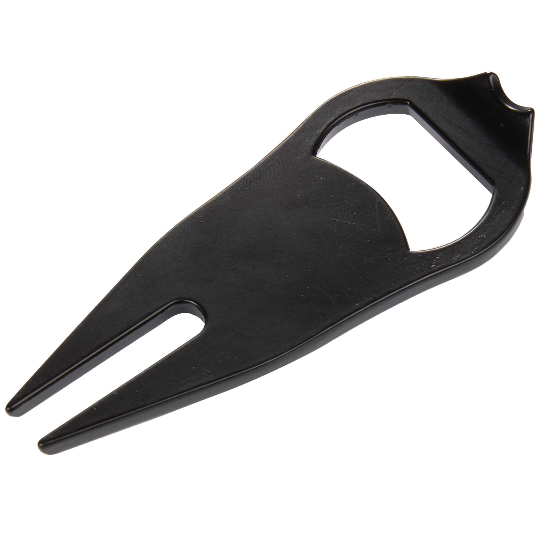 Rear View of Black Bottle Opener Divot Tool with Ball Marker plain