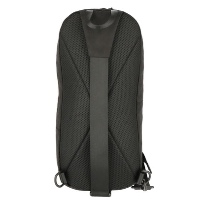 Rear View of Black Camelbak Arete Light Sling Backpack plain