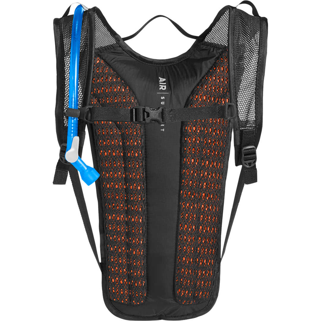 Rear View of Black Camelbak Classic Light 70 oz Pack