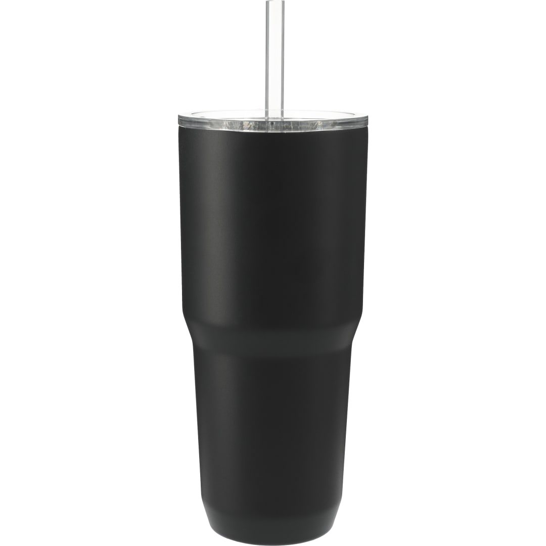 Rear View of Black CamelBak Straw Tumbler 30oz