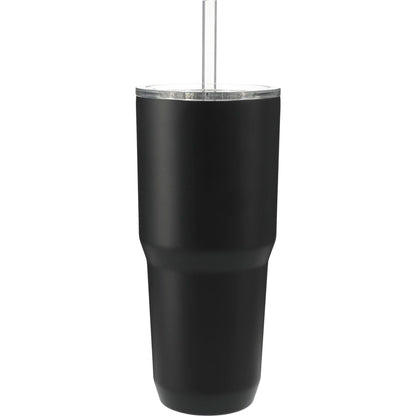 Rear View of Black CamelBak Straw Tumbler 30oz