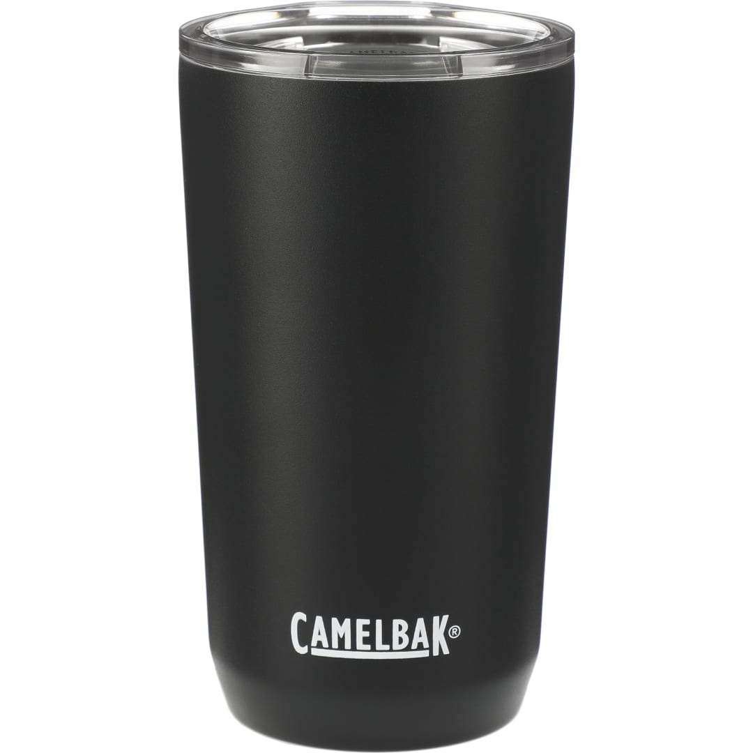 Rear View of Black CamelBak Tumbler 16oz plain
