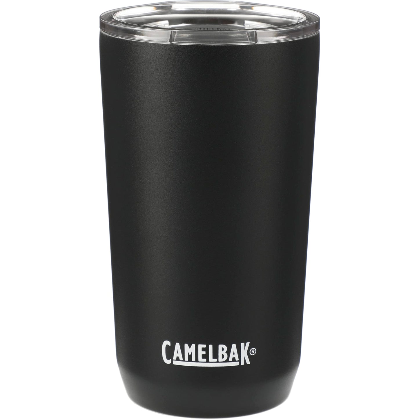 Rear View of Black CamelBak Tumbler 16oz plain