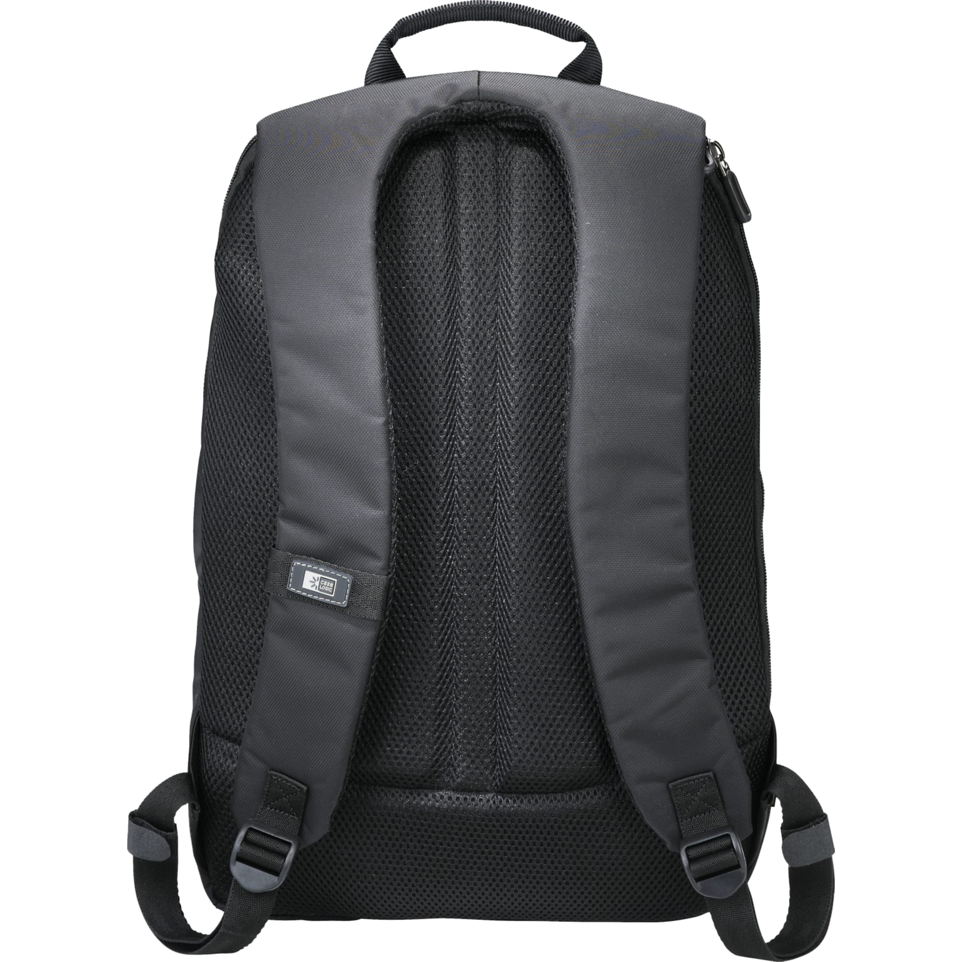 Rear View of Black Case Logic 15" Computer and Tablet Backpack