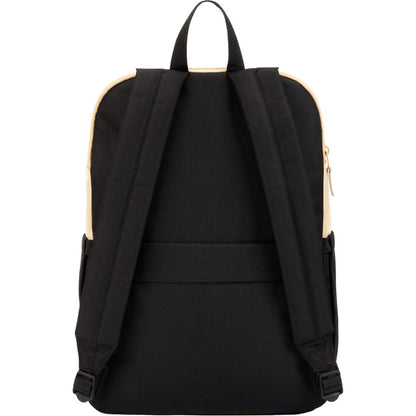 Rear View of Black Duo Recycled 15" Laptop Backpack plain