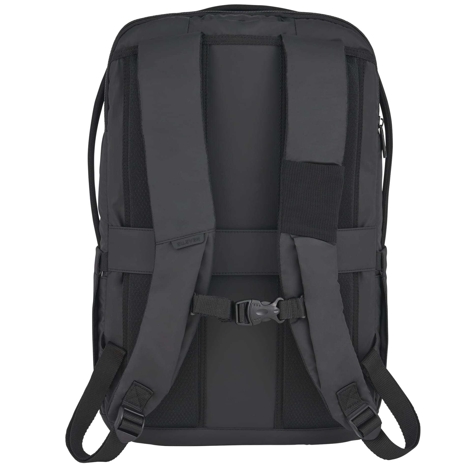 Rear View of Black elleven Evolve 17" Laptop Backpack