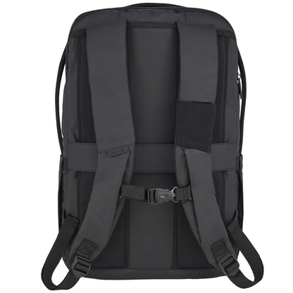 Rear View of Black elleven Evolve 17" Laptop Backpack