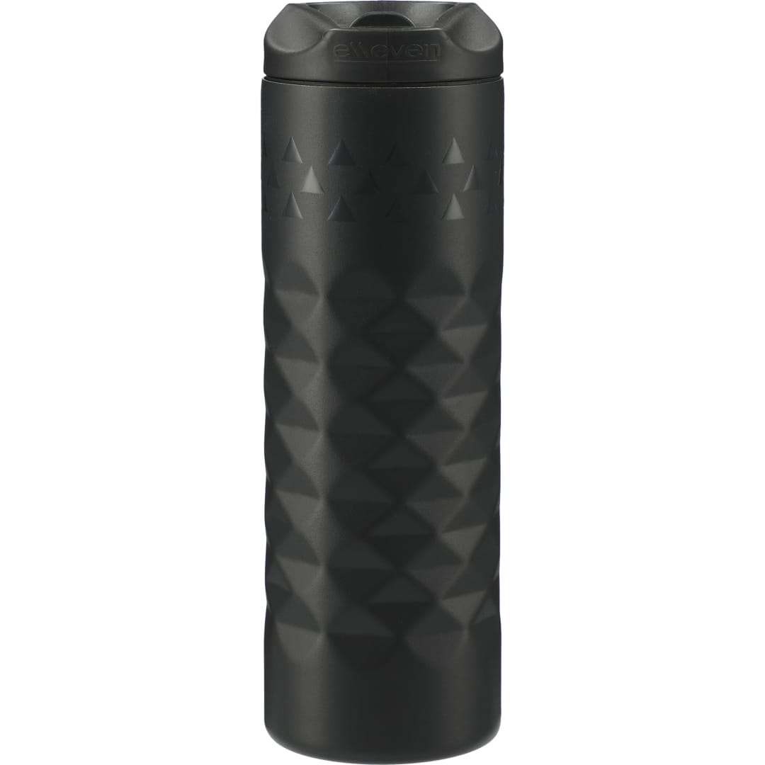 Rear View of Black elleven™ Leak Proof Copper Vacuum Tumbler 16oz