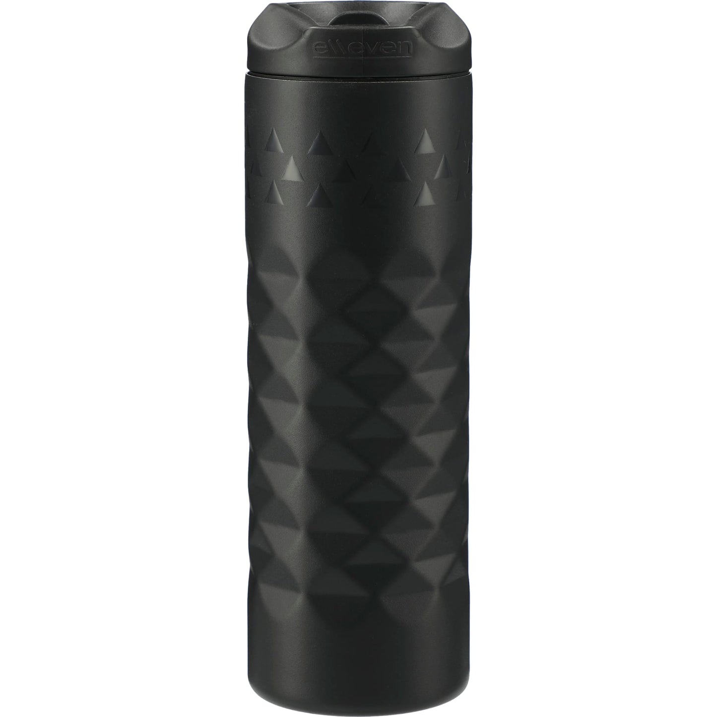 Rear View of Black elleven™ Leak Proof Copper Vacuum Tumbler 16oz
