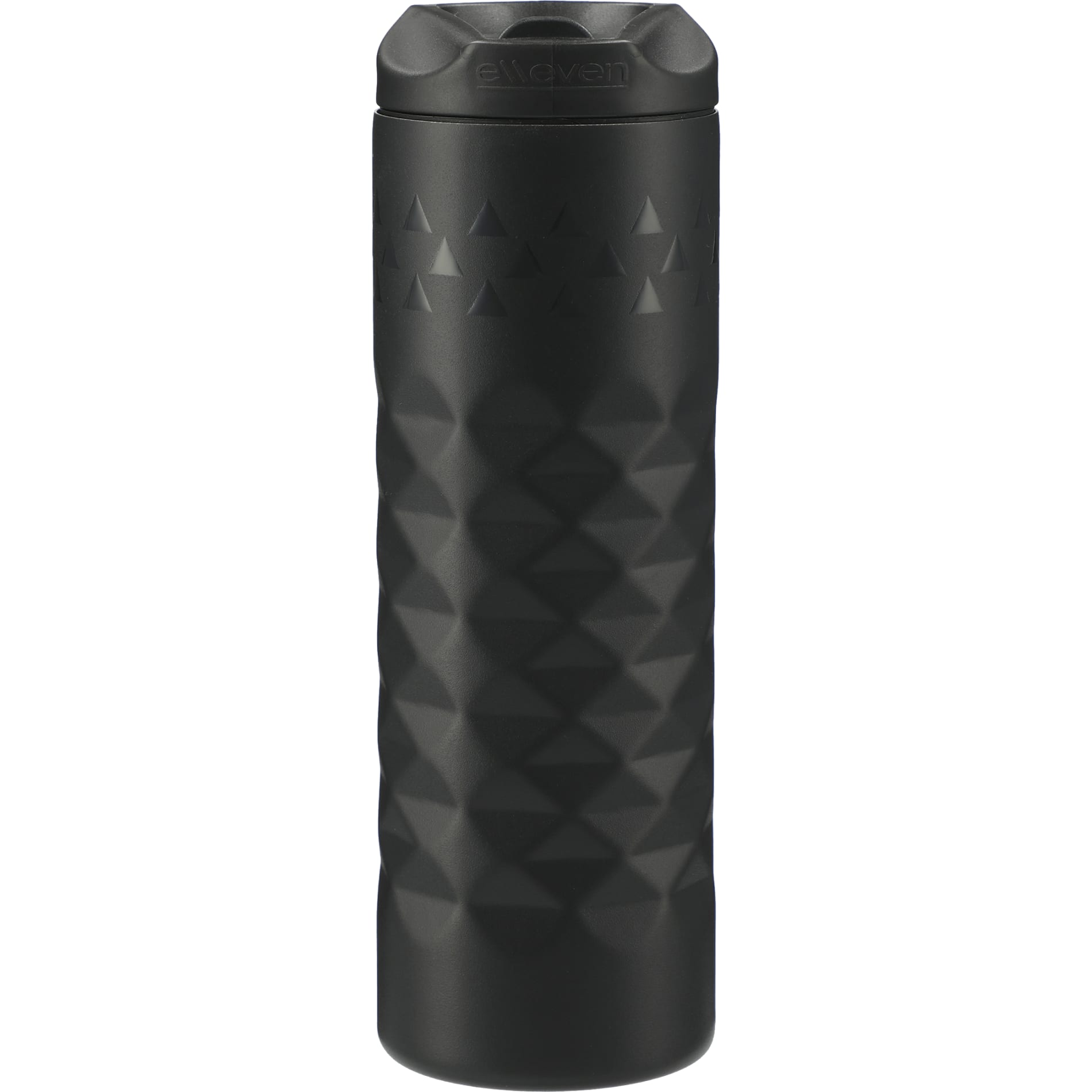 Rear View of Black elleven™ Leak Proof Copper Vacuum Tumbler 16oz