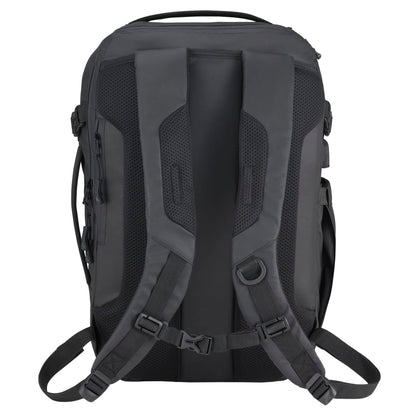 Rear View of Black elleven™ Numinous 15" Computer Travel Backpack