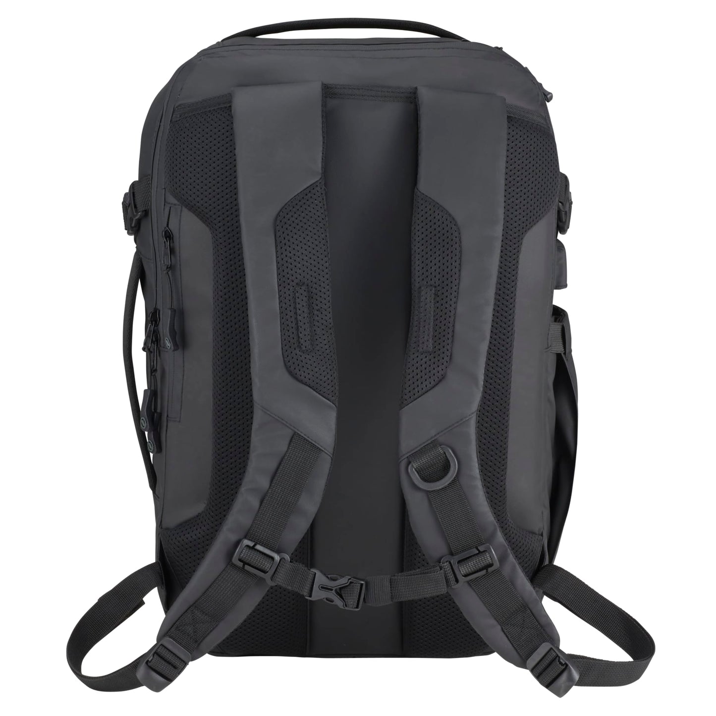 Rear View of Black elleven™ Numinous 15" Computer Travel Backpack