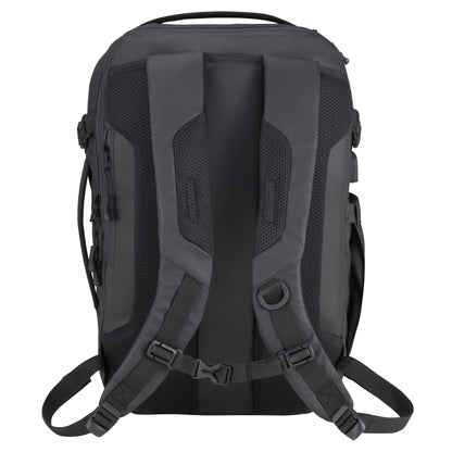Rear View of Black elleven™ Numinous 15" Computer Travel Backpack