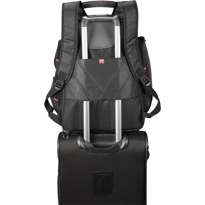 Rear View of Black elleven™ TSA 17" Computer Backpack