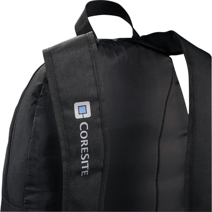 Rear View of Black Explorer Backpack