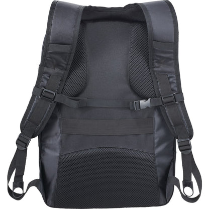 Rear View of Black Foyager TSA 15" Computer Backpack