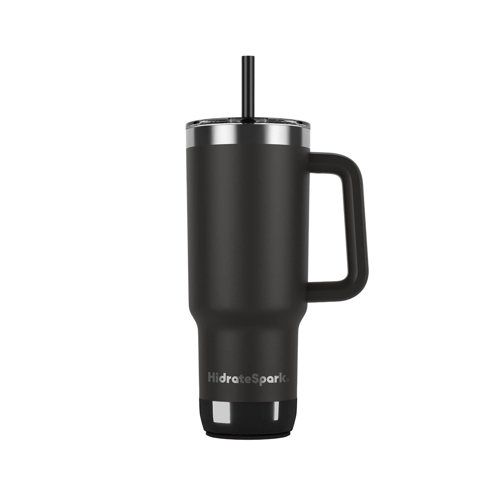 Rear View of Black HidrateSpark Pro 2 Tumbler 30oz