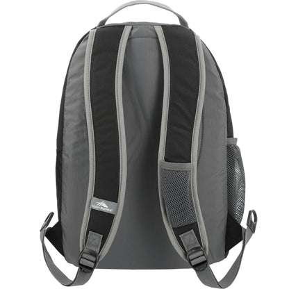 Rear View of Black High Sierra Curve Backpack