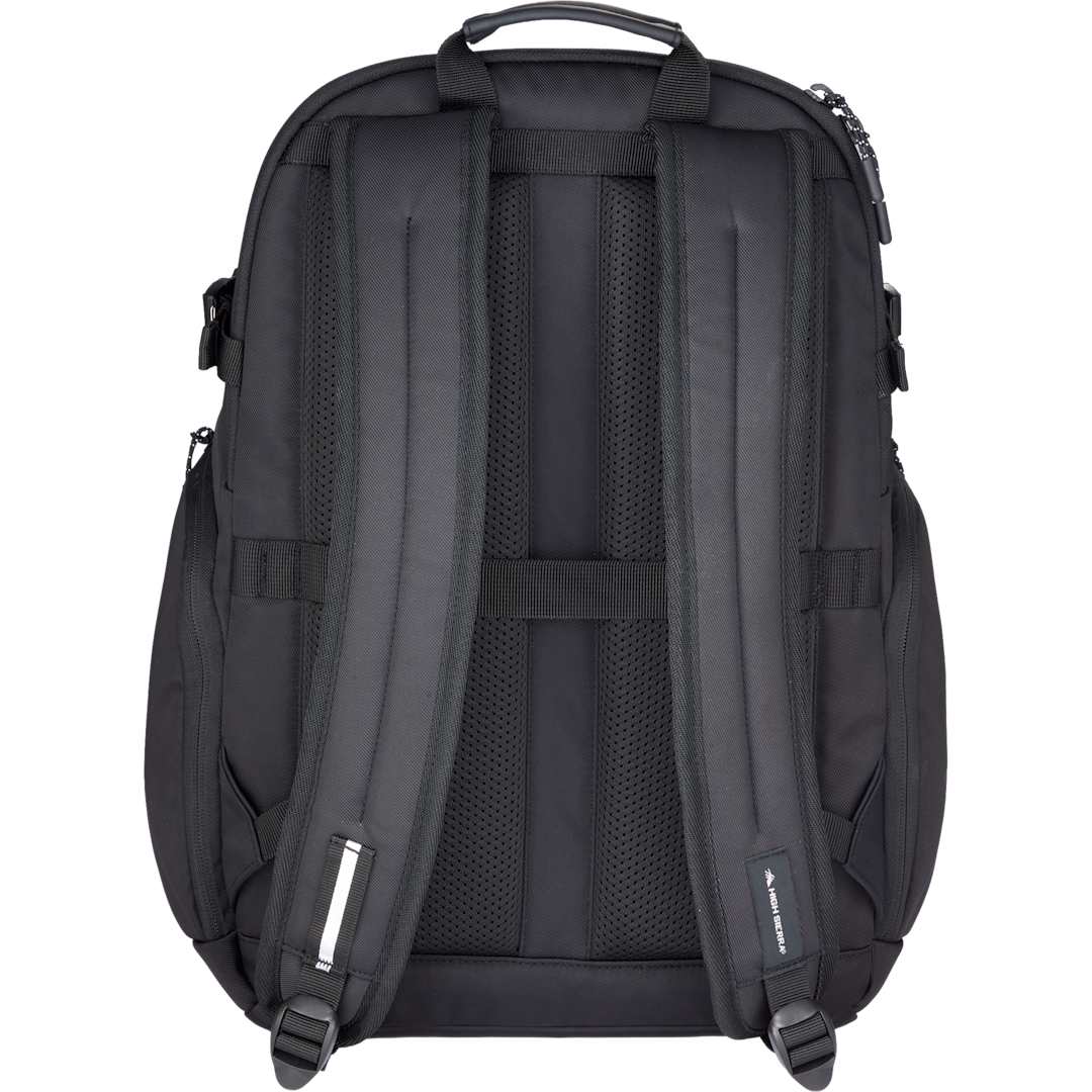 Rear View of Black High Sierra Daily Pro Backpack