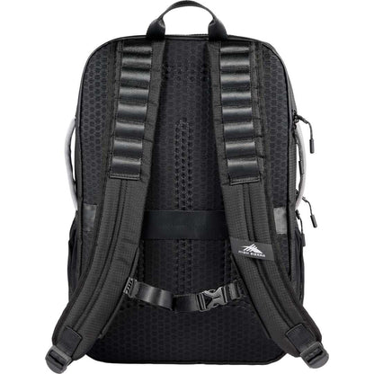 Rear View of Black High Sierra Hi-Life 3 in 1 Backpack