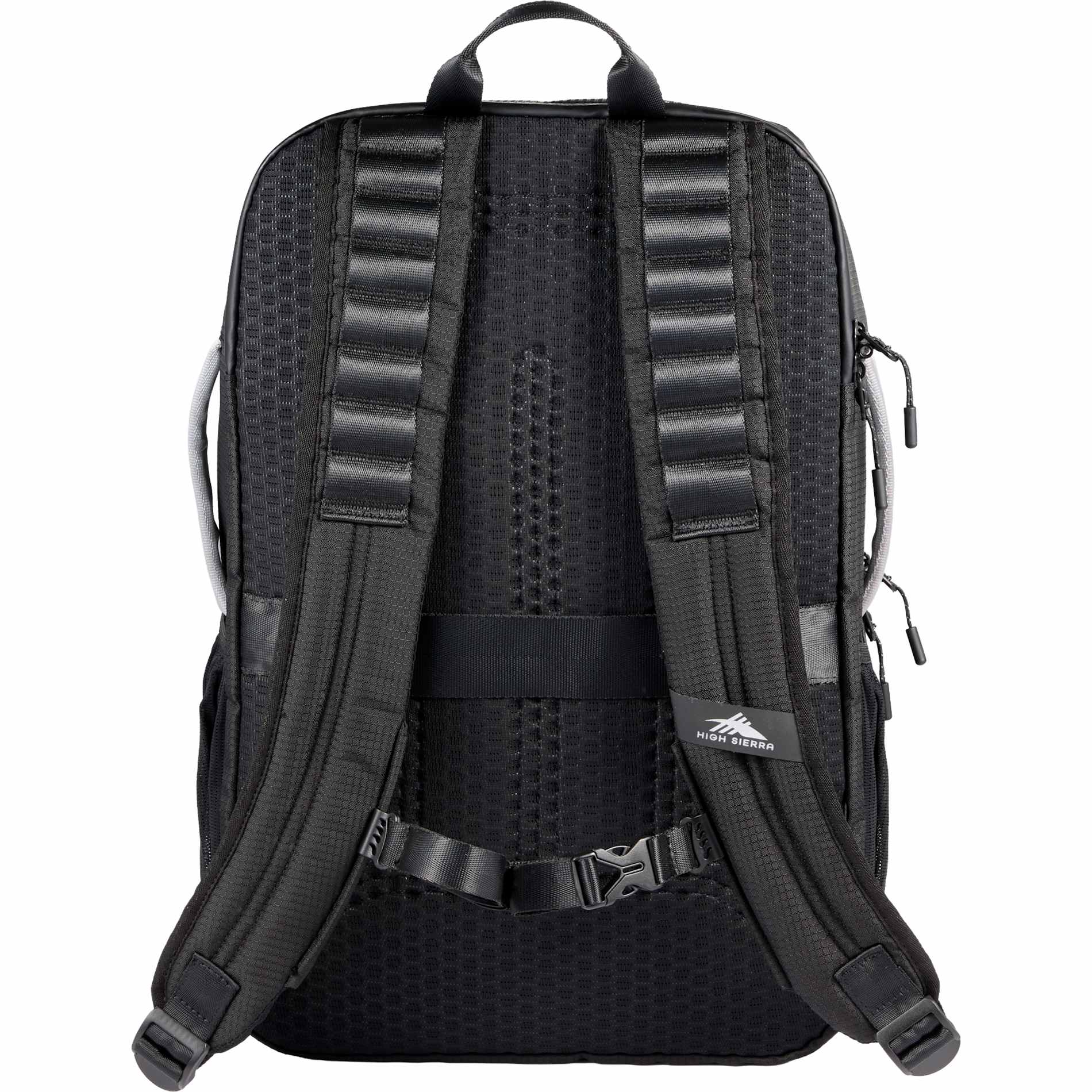 Rear View of Black High Sierra Hi-Life 3 in 1 Backpack