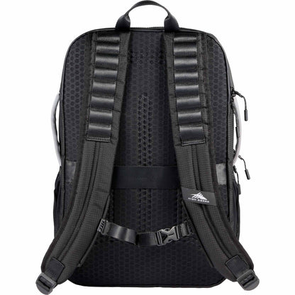 Rear View of Black High Sierra Hi-Life 3 in 1 Backpack