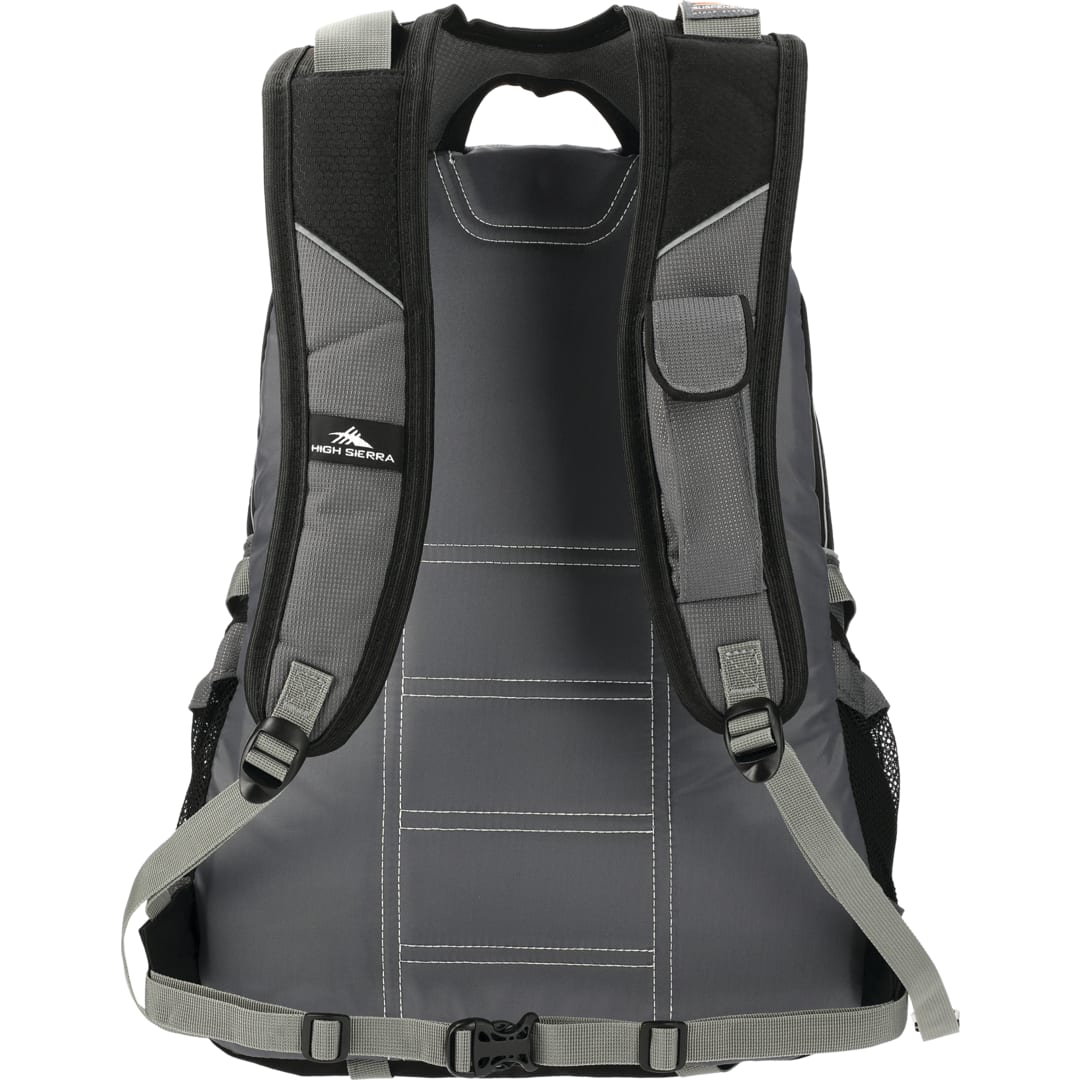 Rear View of Black High Sierra Loop Backpack