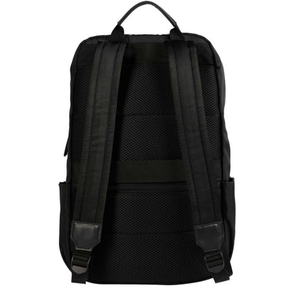 Rear View of Black High Sierra Recycled Trivaro Backpack plain