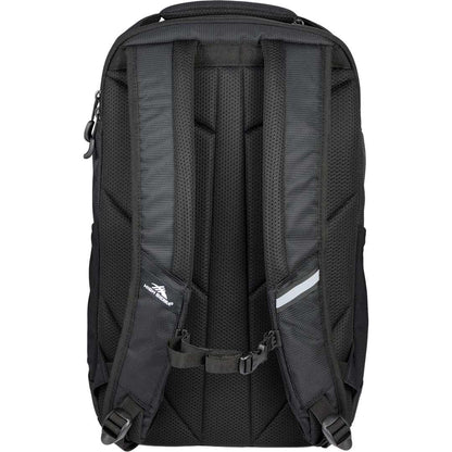 Rear View of Black High Sierra Stoneway Backpack