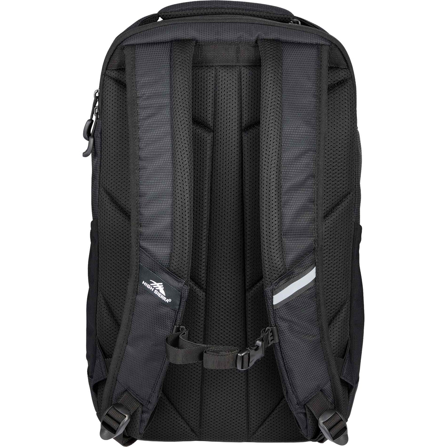 Rear View of Black High Sierra Stoneway Backpack
