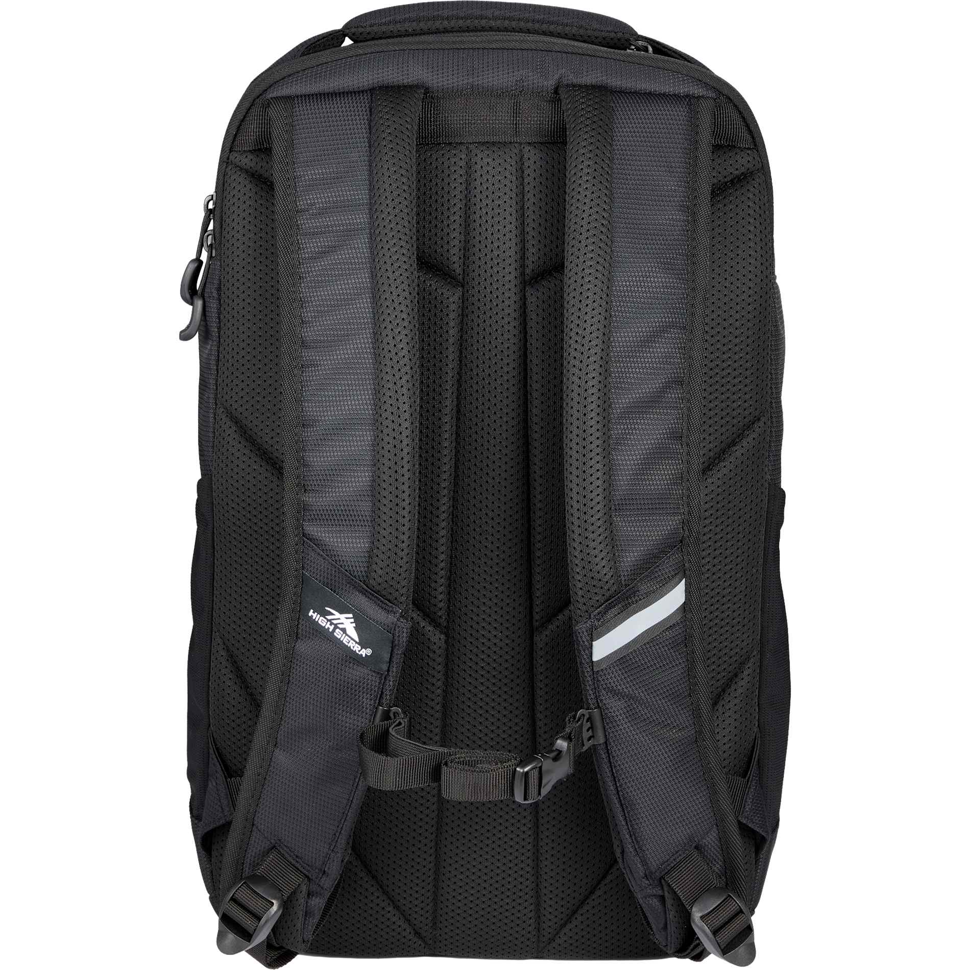 Rear View of Black High Sierra Stoneway Backpack