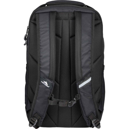 Rear View of Black High Sierra Stoneway Backpack