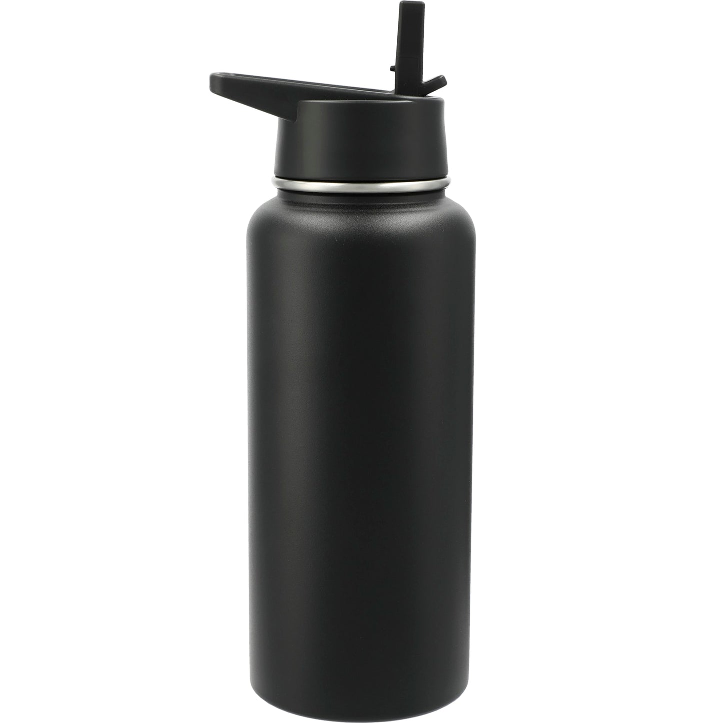 Rear View of Black Highland 3-in-1 Copper Vacuum Bottle Kit 32oz