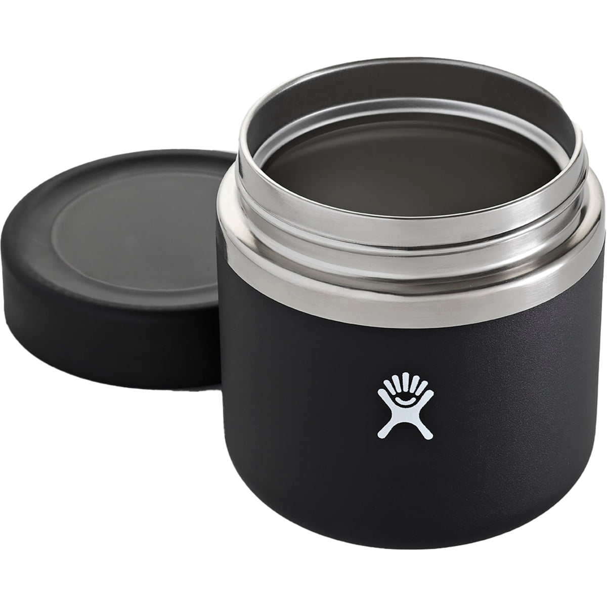 Rear View of Black Hydro Flask Insulated Food Jar 20oz
