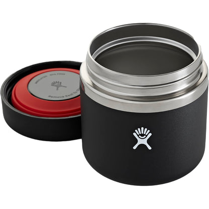 Rear View of Black Hydro Flask Insulated Food Jar 20oz