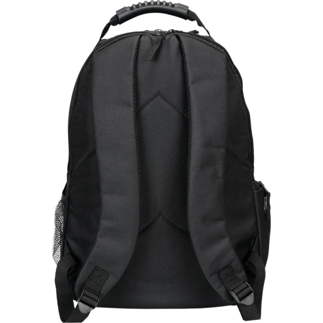 Rear View of Black Journey 15" Computer Backpack