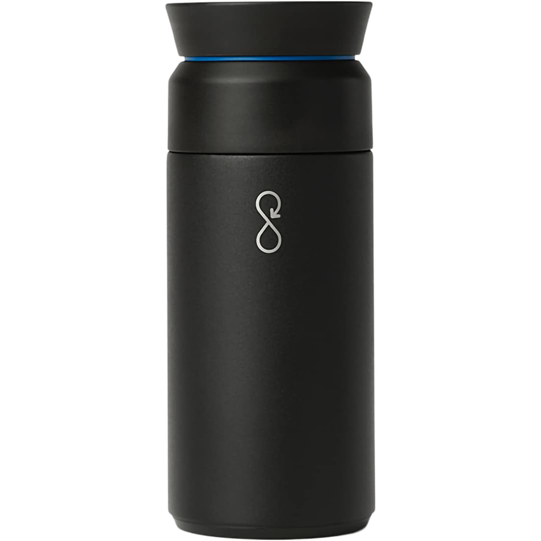 Rear View of Black Ocean Bottle Coffee Flask 350ml