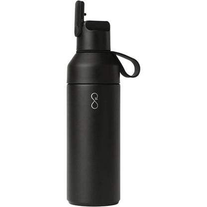 Rear View of Black Ocean Bottle Go Sports Bottle  500ml